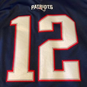 Tom Brady on field Nike jersey